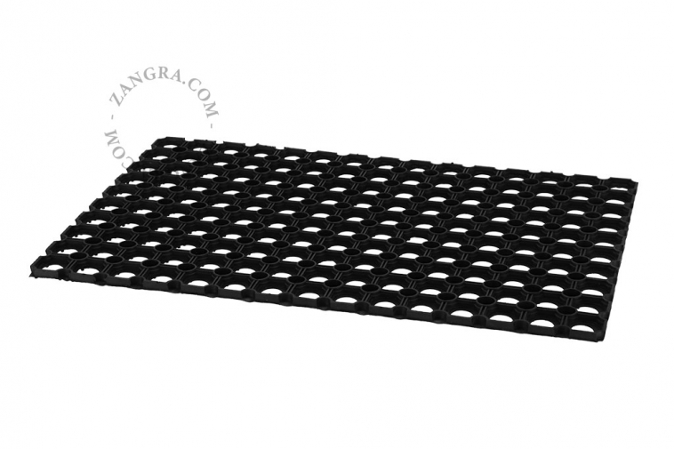 rubber doormat with holes