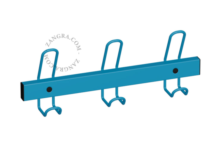 blue coat rack