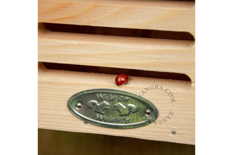 wooden ladybird house