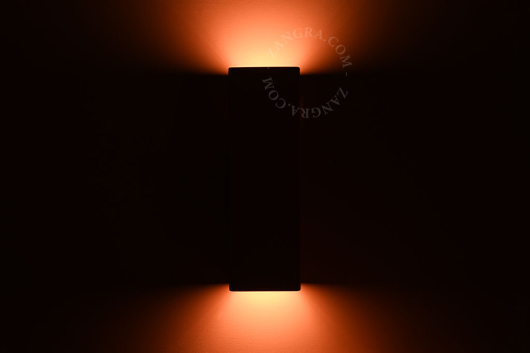 Up&down paintable plaster wall light.