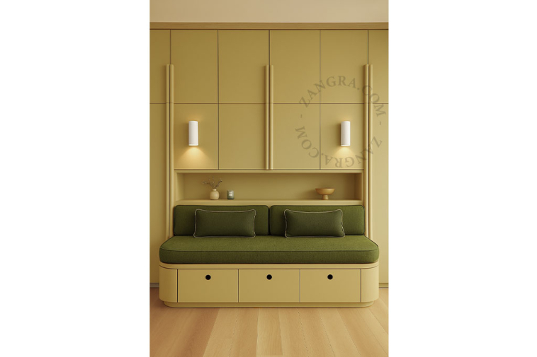 Up&down paintable plaster wall light.