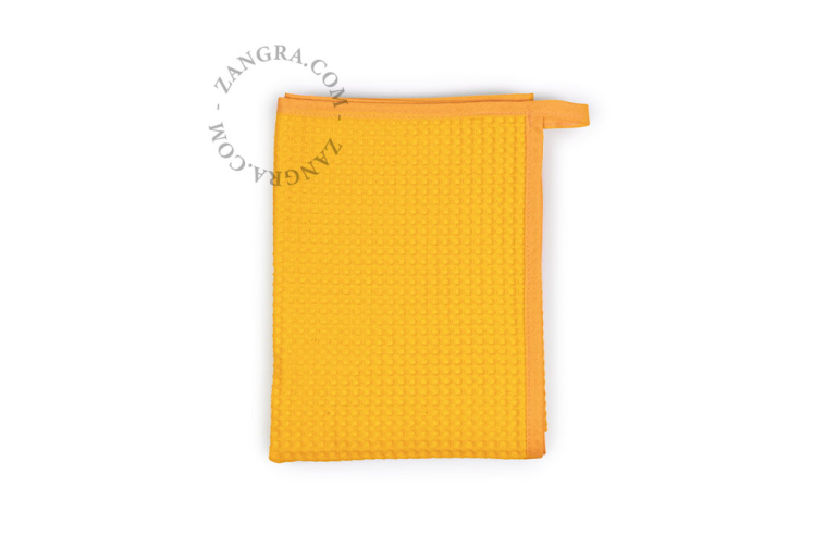 Ściereczka kuchenna o strukturze plastra miodu.