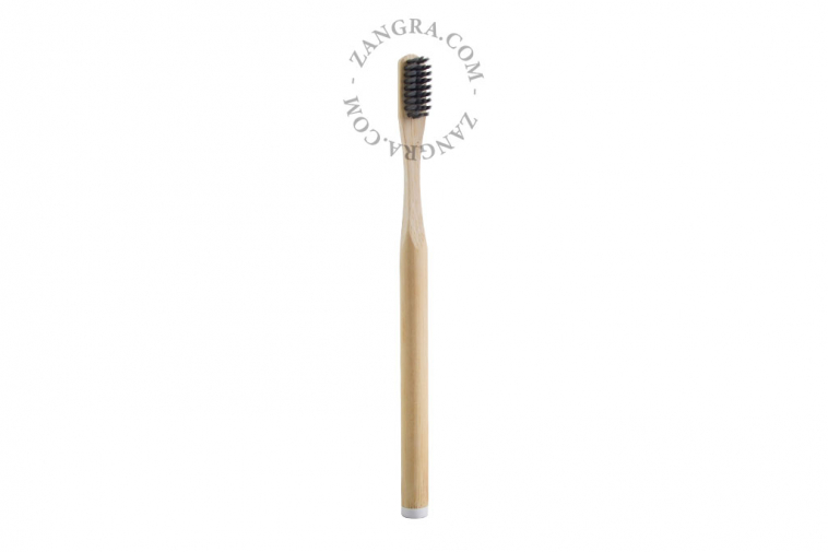 Toothbrushes with bamboo handle and carbon brush