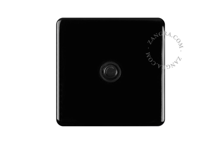 Botão de pressão quadrado de porcelana nera.