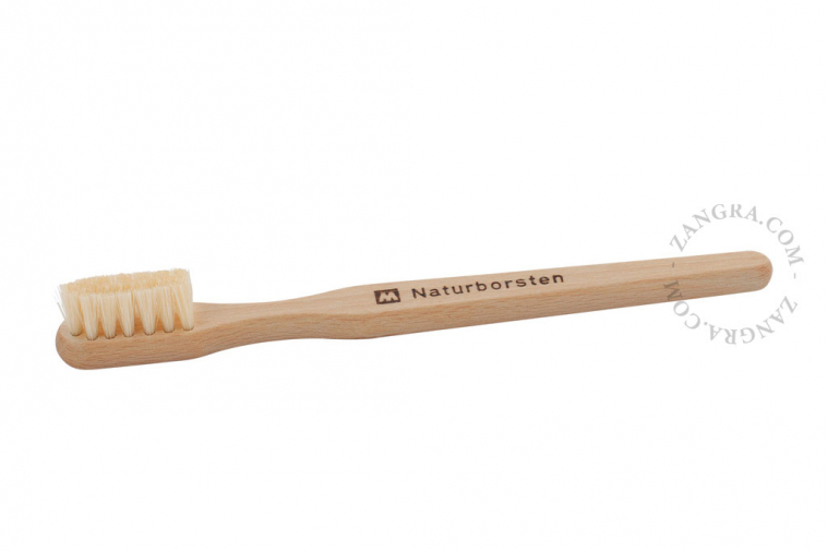 Small wooden toothbrush