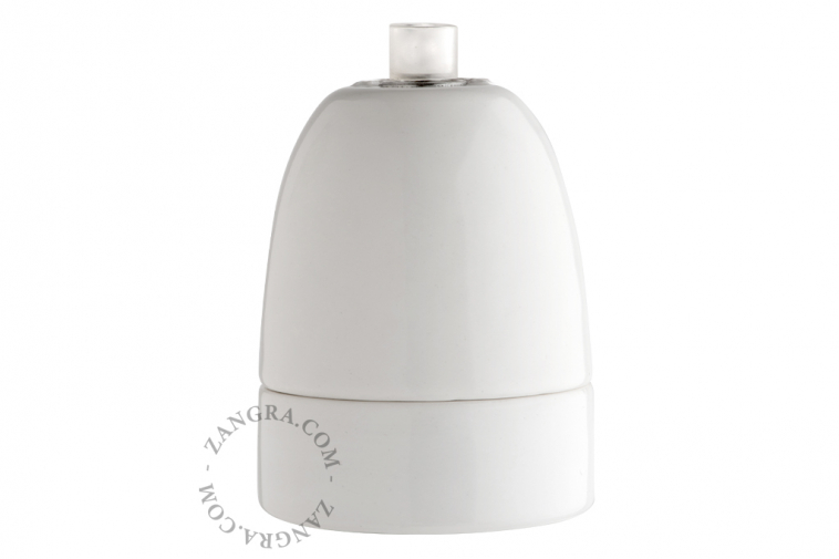 E40 white porcelain lamp holder.