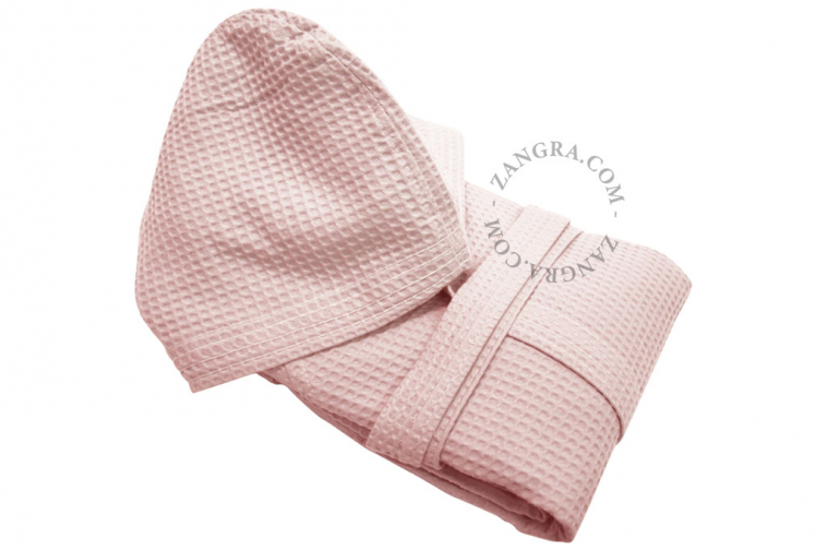 pink-bathrobe-honeycomb-cotton