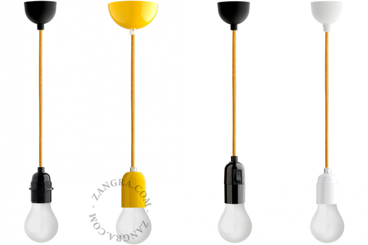 yellow-textile-cable-fabric-pendant-cotton-lamp