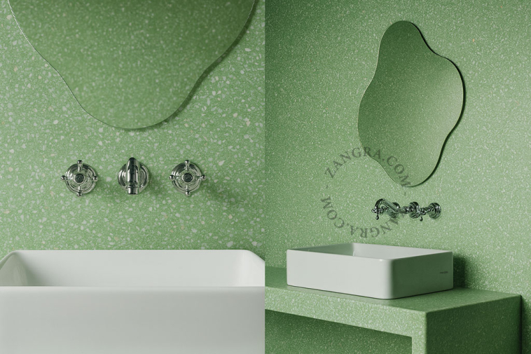 Lavabo de cerámica.