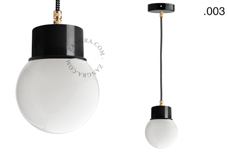 Lacquered Pendant Lamp Black Zangra, Ikea Black Vanity Light