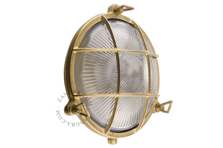 Skottlampa i massiv mässing.