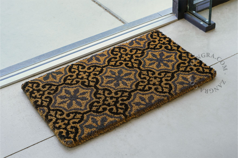 coir doormat with no plastic backing
