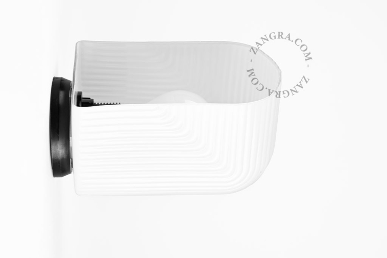 Aplique Art Deco de vidrio.