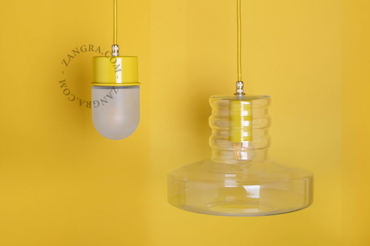 light-pendant-lamp-lighting-metal-yellow-glass-globe-shade