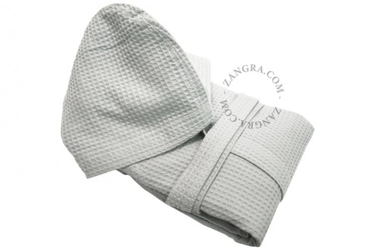 honeycomb-bathrobe-cotton-light-grey