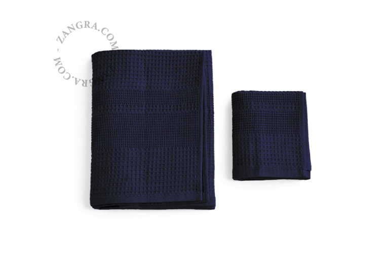 bathroom016_bl_001_l-towel-honeycomb-serviette-nid-abeille-wafel-handdoek