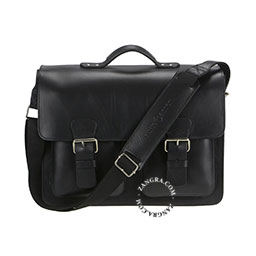 ☆Sienne☆ Leather Padding Bag Black Leather Padding Bag (Black) - sienne