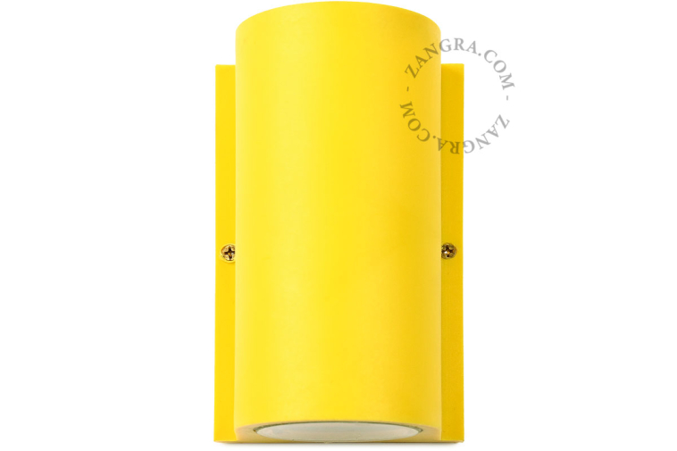 Gele up & down lamp.