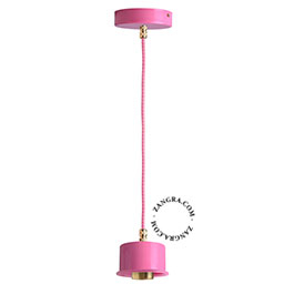 Hot pink on sale pendant light