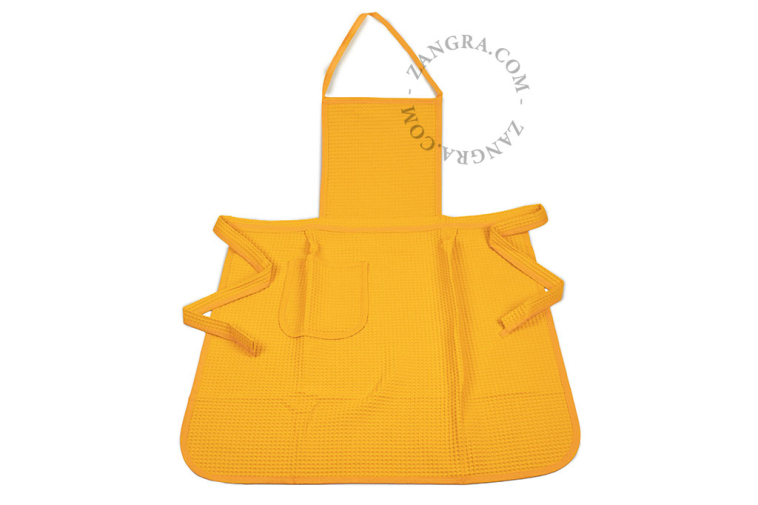 Długi fartuch kuchenny retro.