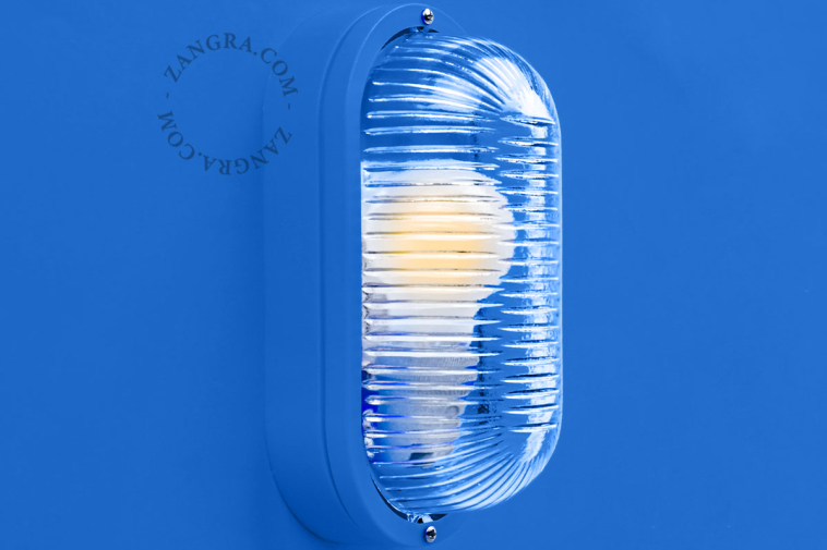 blue bulkhead light Dalida - IP44