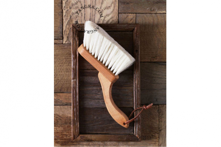 Brosse à poussière en poils de chèvre Redecker