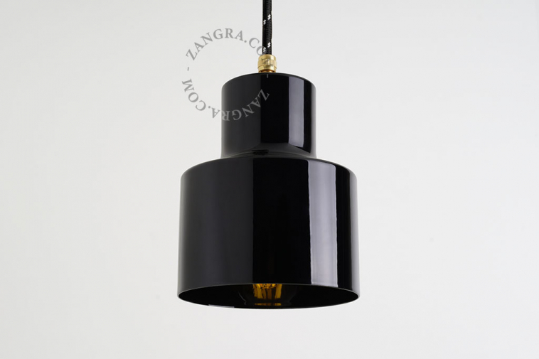 workshop black pendant light
