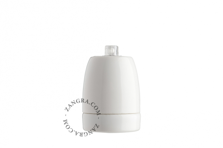 White porcelain lampholder.
