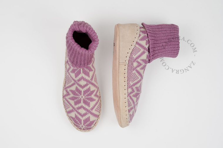 Pink norwegian slippers.