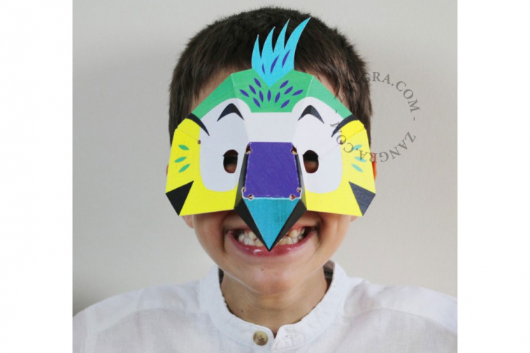 3D jungle animals masks