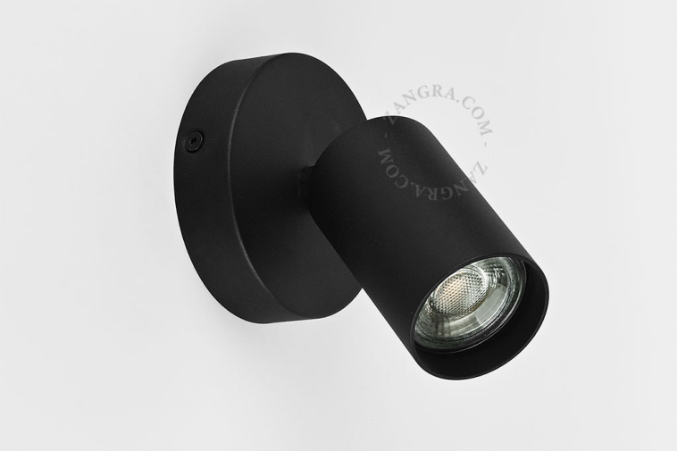 Surface-mounted spotlights for walls or ceilings.