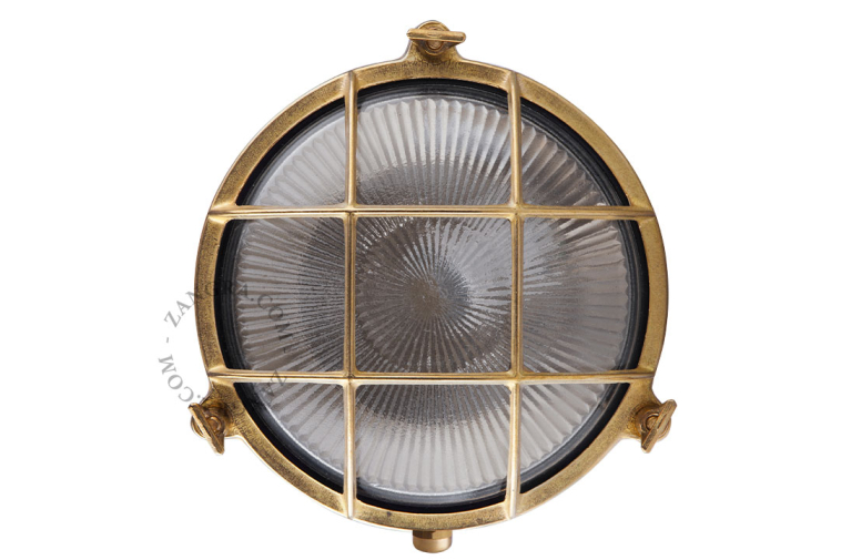 Skottlampa i massiv mässing.