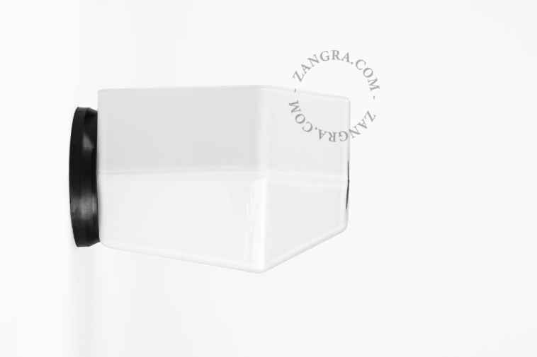 Aplique Art Deco de vidrio.