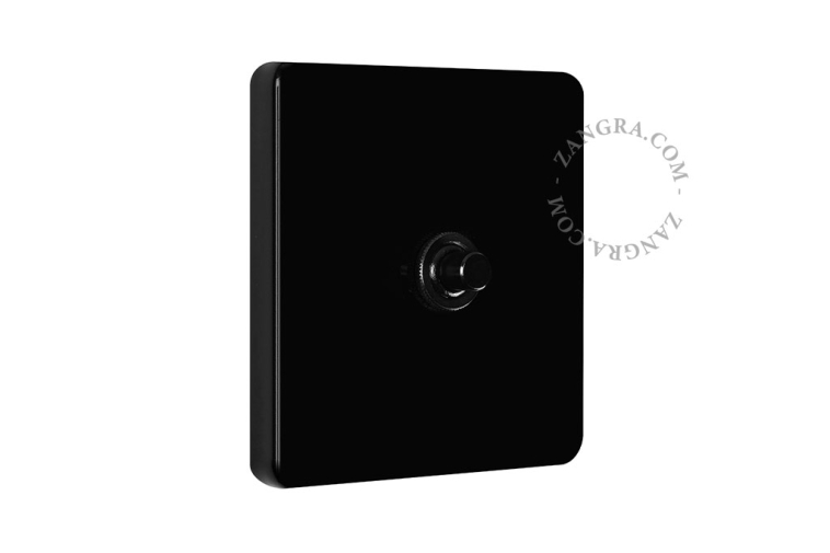 Botão de pressão quadrado de porcelana nera.