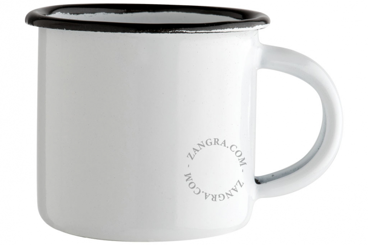 enamel mug 10 cl - white