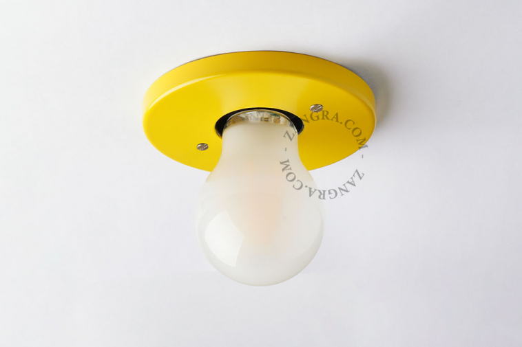 yellow flush mount spotlight