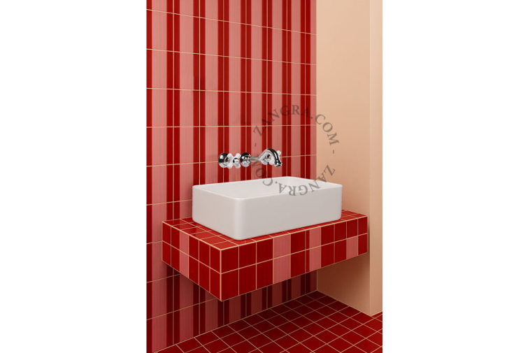 Lavabo de cerámica.