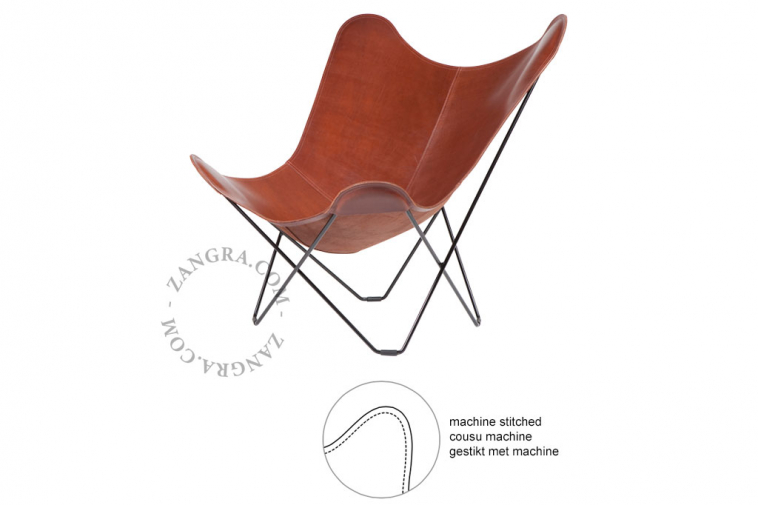 Butterfly bkf chair - red brown | zangra