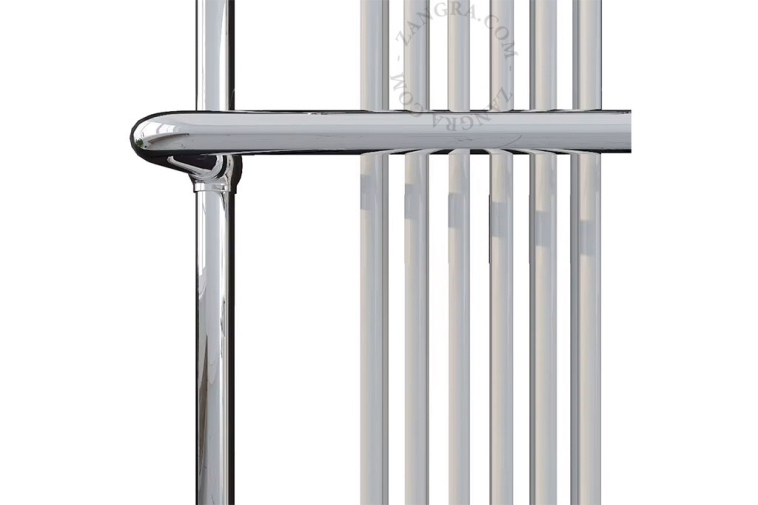 Victorian-style heated towel rail.