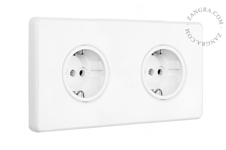 double flush mount white porcelain outlet