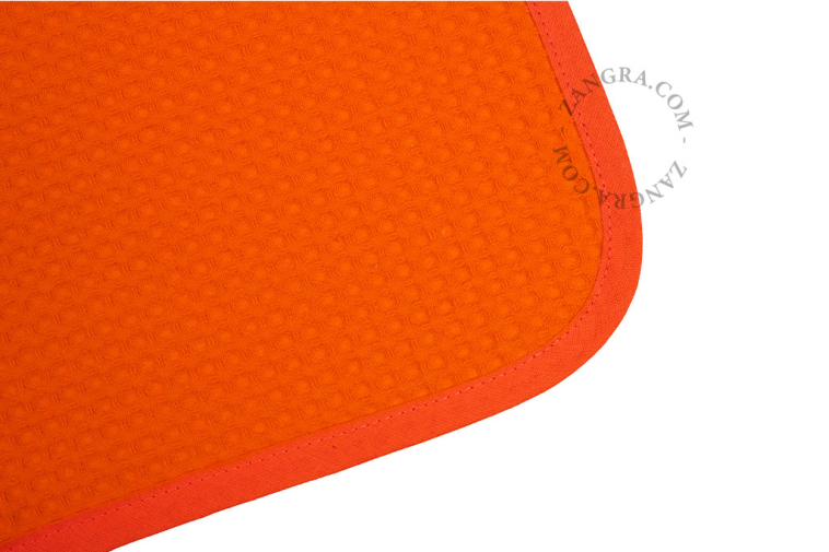 Ściereczka kuchenna o strukturze plastra miodu.