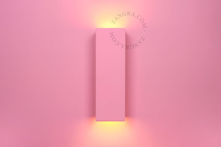 Up&down paintable plaster wall light.