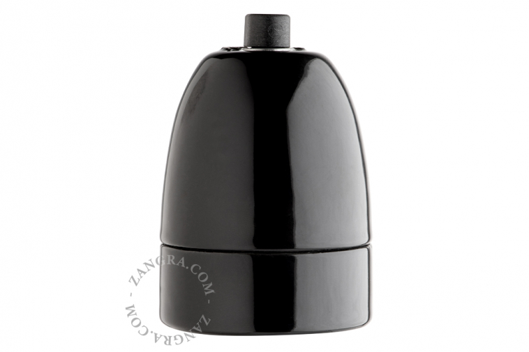 E40 black porcelain lamp holder.