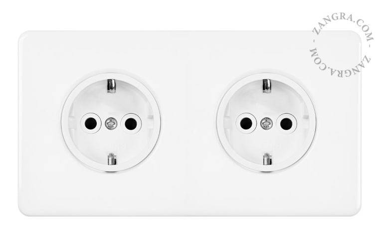 double flush mount white porcelain outlet