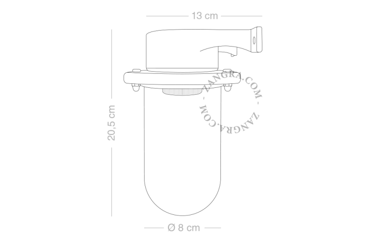 Nickel-plated brass ship wall light for outdoor use or bathroom.