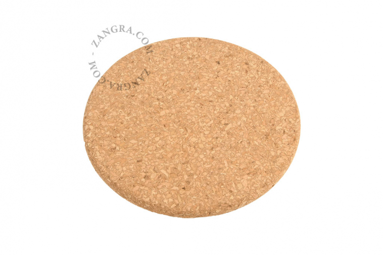 Round cork saucer