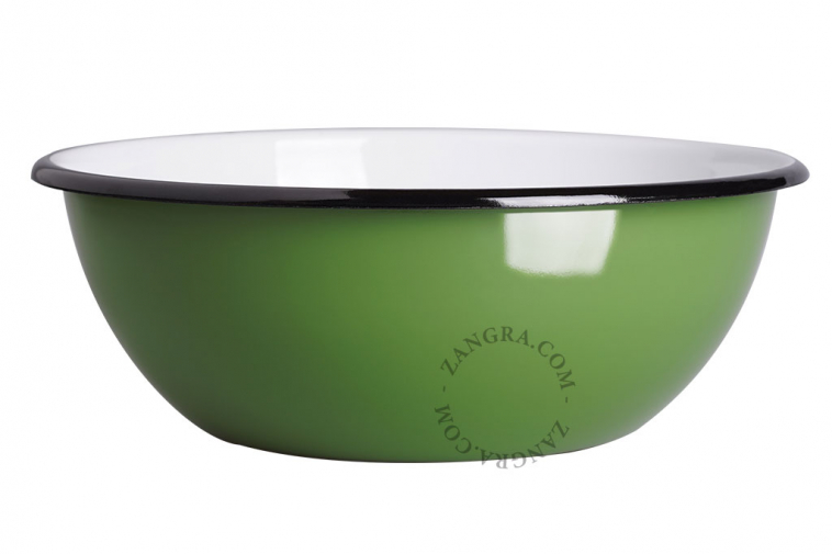 green-enamel-salad-bowl-tableware