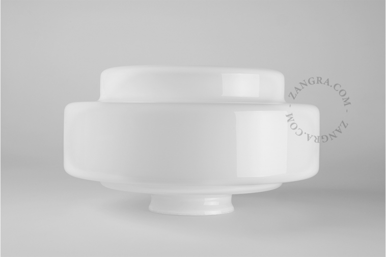 Opal glass diffuser for light fixtures.