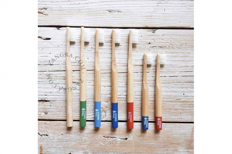Small bamboo toothbrushes