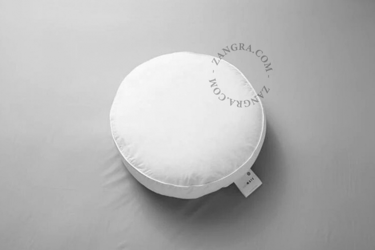 round pillow filled with down